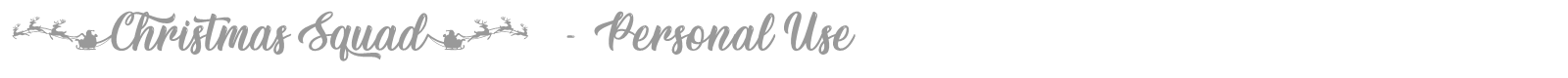 Christmas Squad font preview